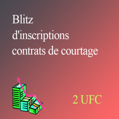 Blitz d'inscriptions